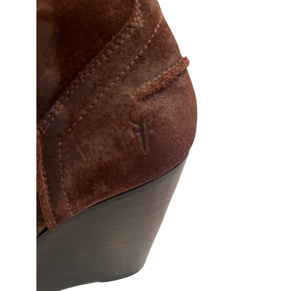 Frye Women's Brown Suede Western Equestrian Boots Size 8.5 MPN 3473889-BRN - Picture 5 of 9